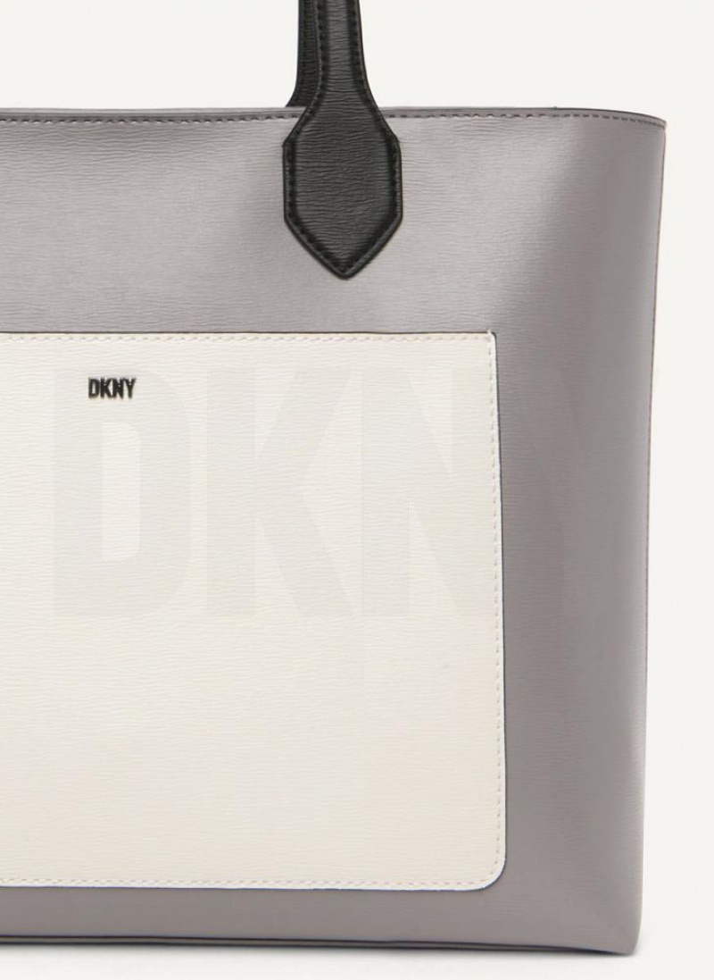 Grey Multicolor DKNY Ines Bags Tote Bags | USA-D1881