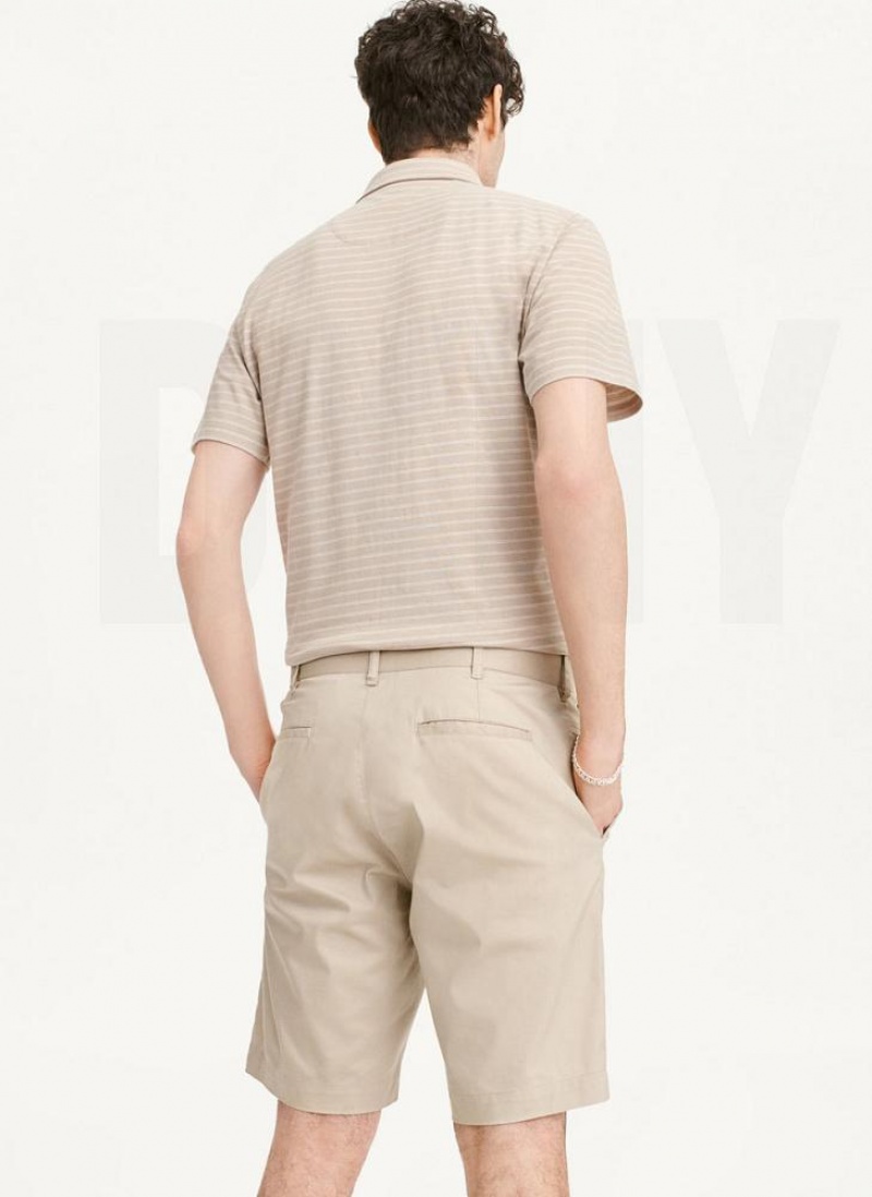 Khaki DKNY Tech Men's Shorts | USA-D1591