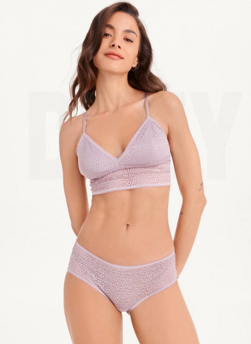 Lavender DKNY Modern Lace Hipster Women's Panties | USA-D1250