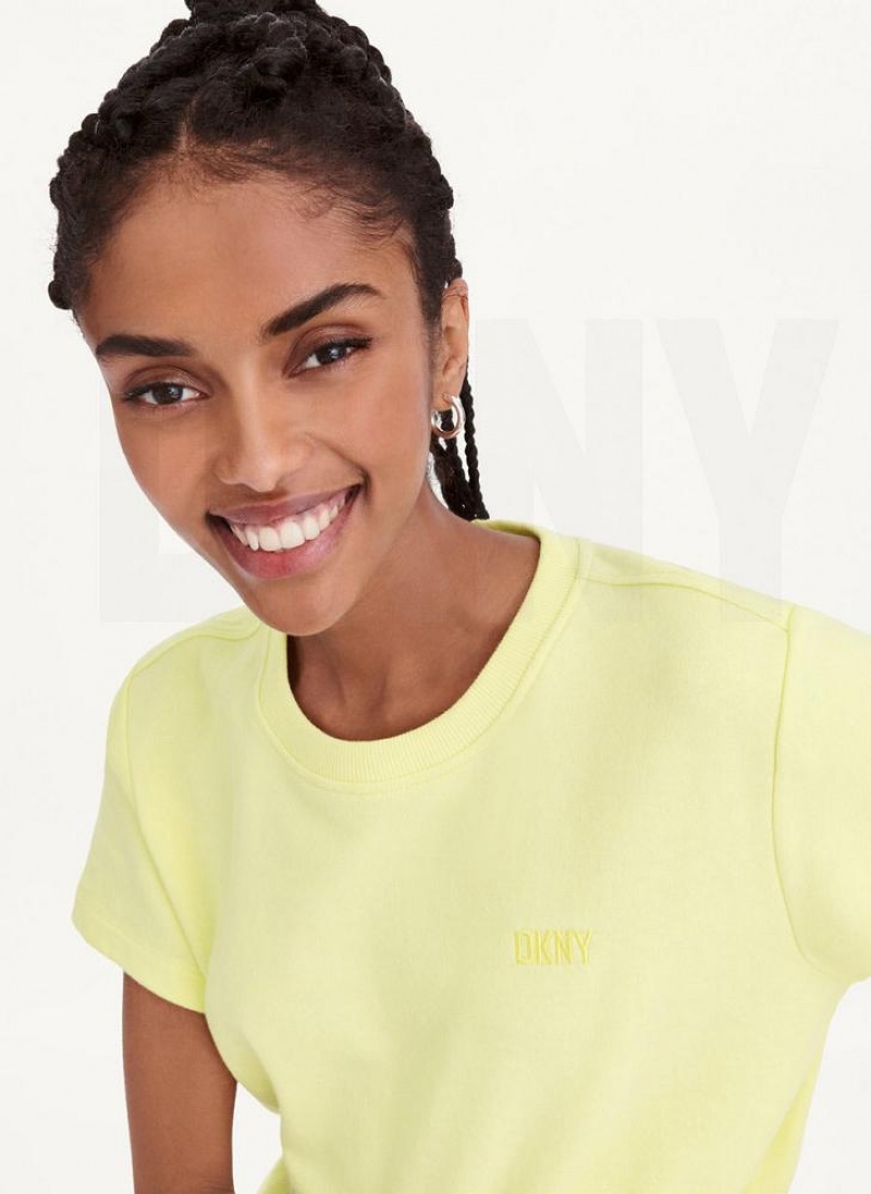 Lemon DKNY Crew Neck Women's Jumpsuits | USA-D1131