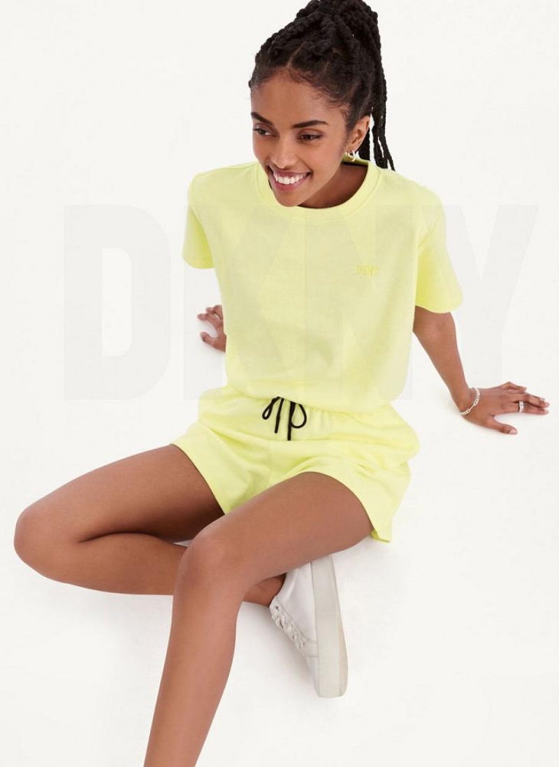 Lemon DKNY Crew Neck Women's Jumpsuits | USA-D1131
