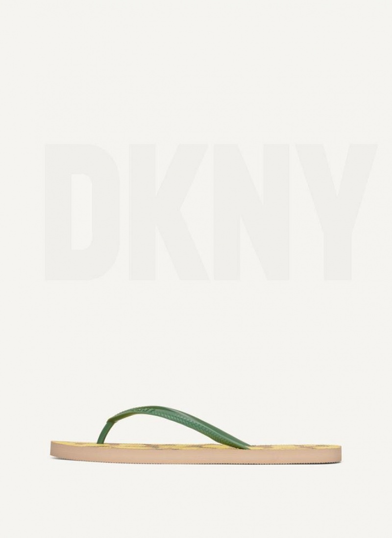 Lemon DKNY Lemon Men's Flip Flops | USA-D1852
