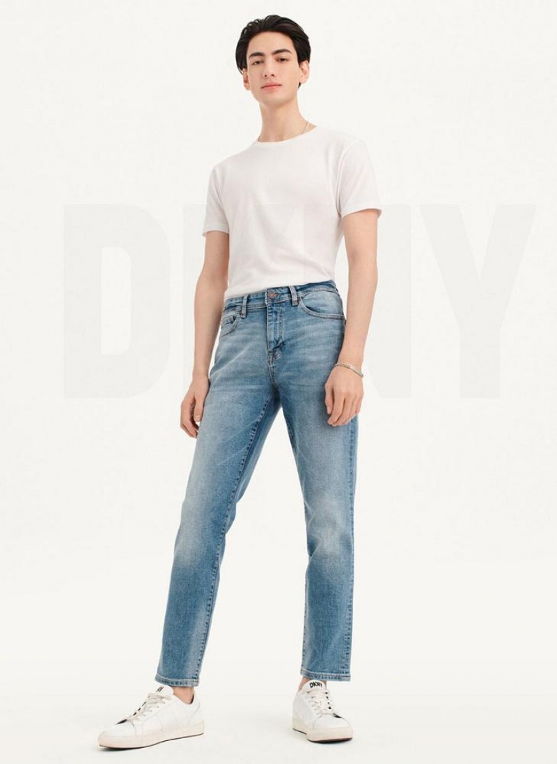 Light Wash DKNY Skinny Light Wash Denim Men's Jeans | USA-D0240