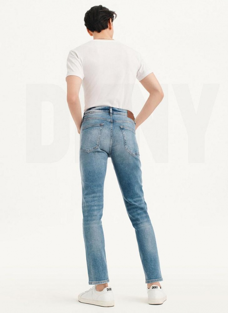 Light Wash DKNY Skinny Light Wash Denim Men's Jeans | USA-D0240