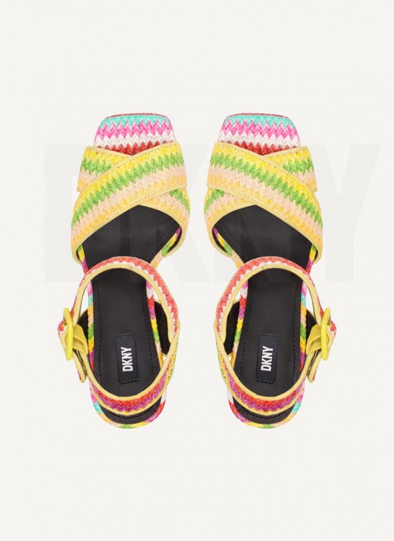 Multicolor DKNY Margot Shoes Heels | USA-D0739