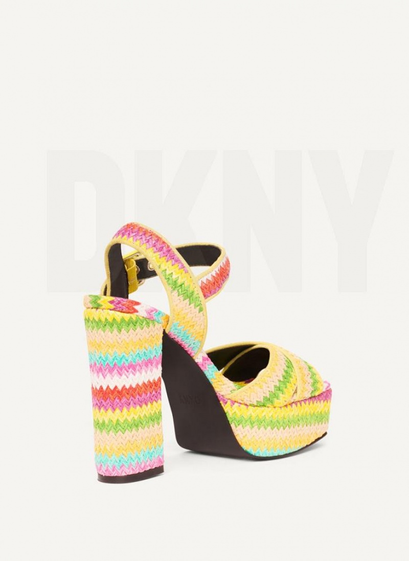 Multicolor DKNY Margot Shoes Heels | USA-D0739