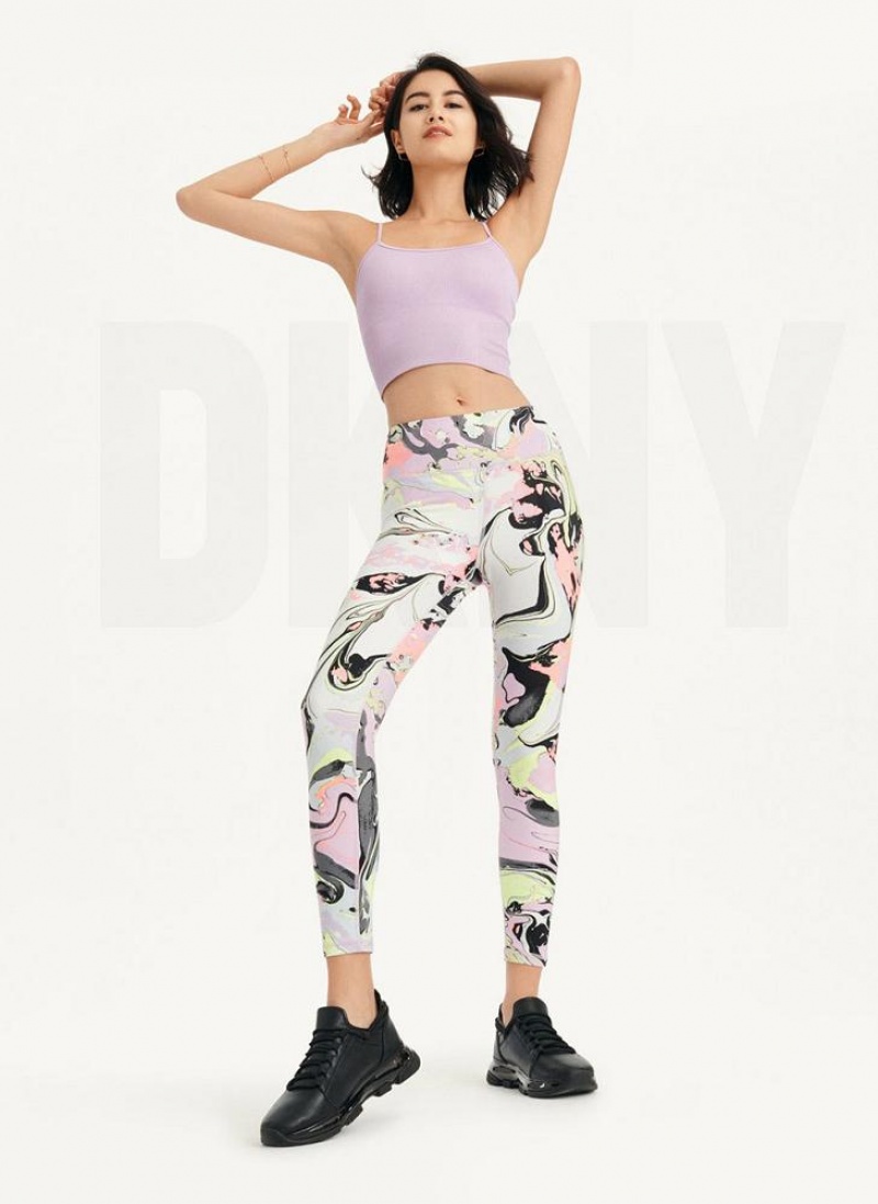 Multicolor DKNY Printed Women's Leggings | USA-D0774