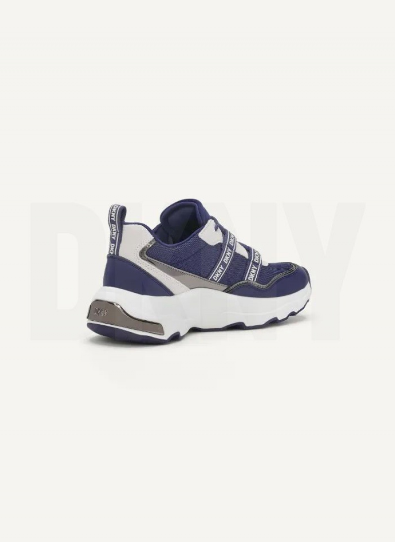 Navy DKNY Justine Slip On Shoes Sneakers | USA-D0457