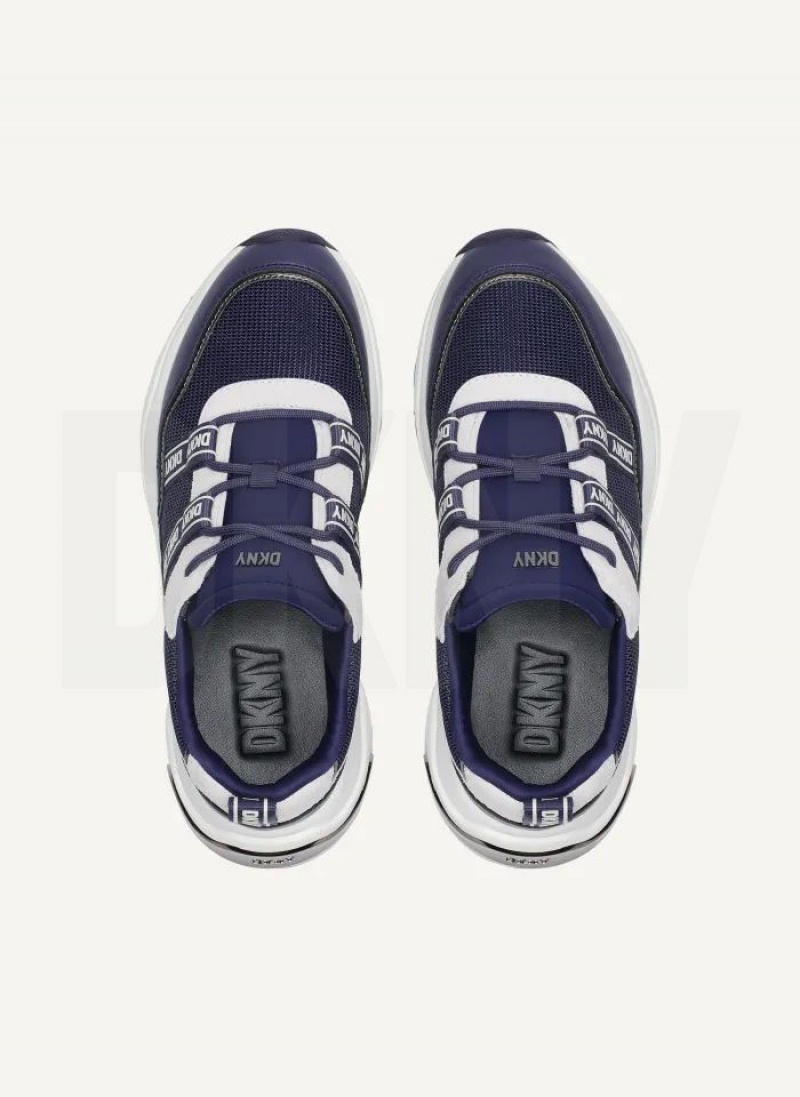 Navy DKNY Justine Slip On Shoes Sneakers | USA-D0457