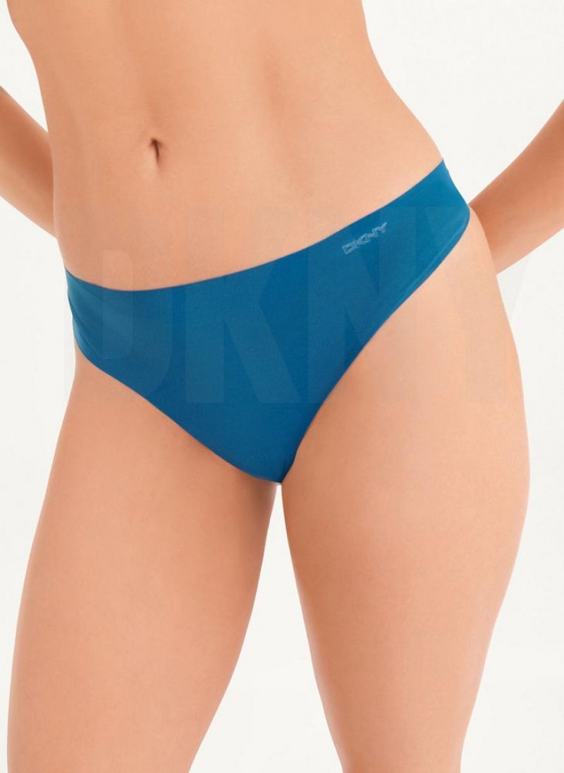 Navy DKNY Litewear Cut Women\'s Thong | USA-D1340