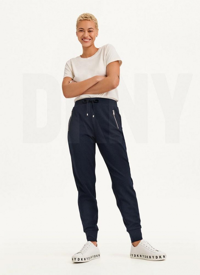 Navy DKNY Pull On Women's Joggers | USA-D0930
