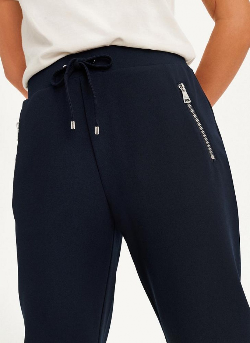Navy DKNY Pull On Women's Joggers | USA-D0930