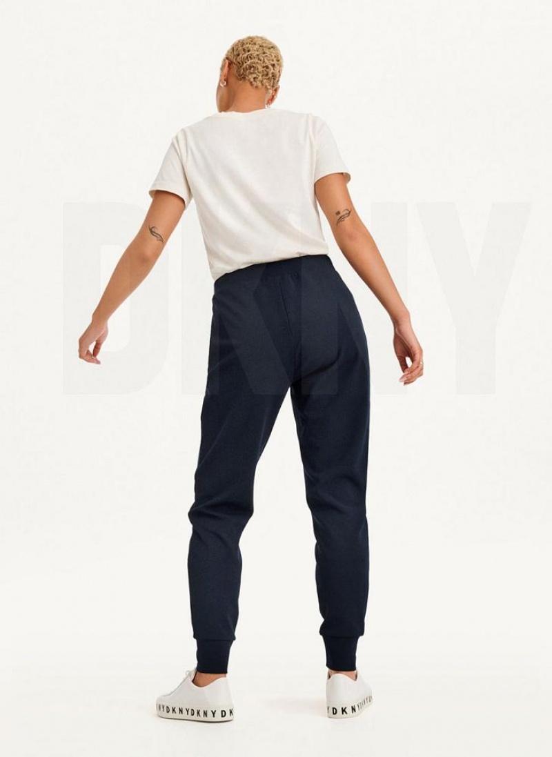 Navy DKNY Pull On Women's Joggers | USA-D0930