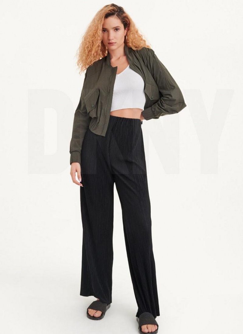 Olive DKNY Bomber Jacket Women's Jumpsuits | USA-D0256