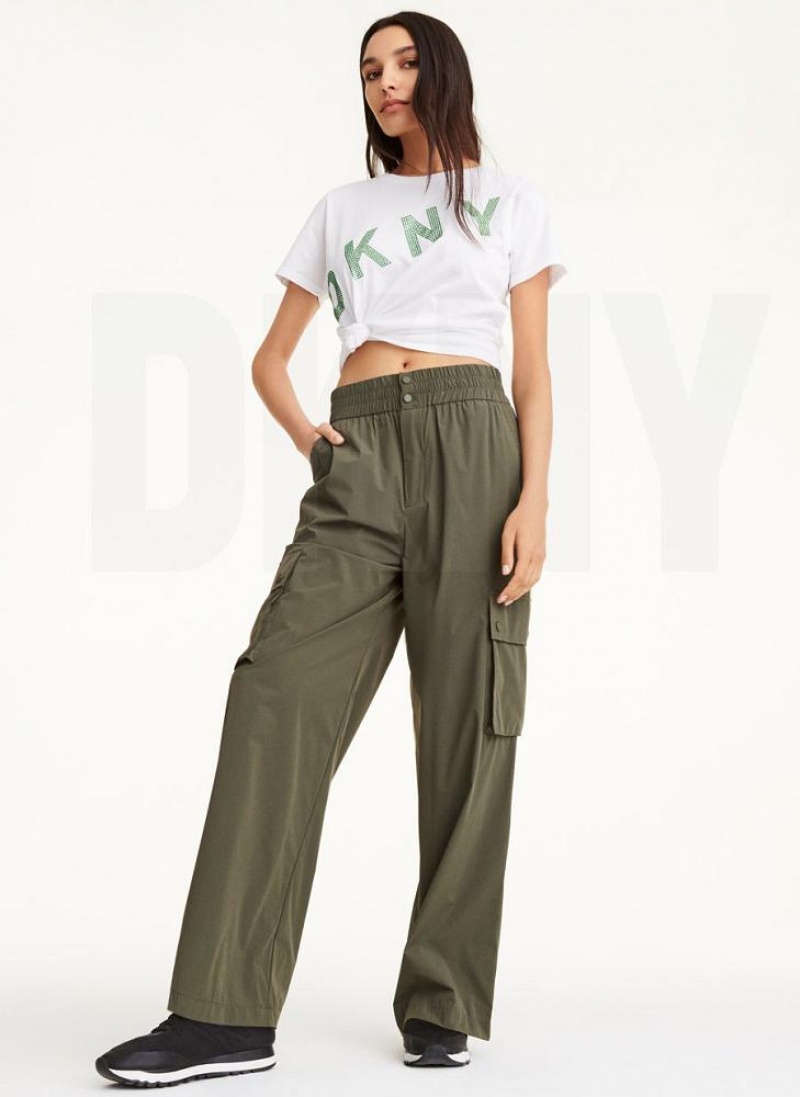 Olive DKNY Cargo Trouser Women's Jumpsuits | USA-D1824