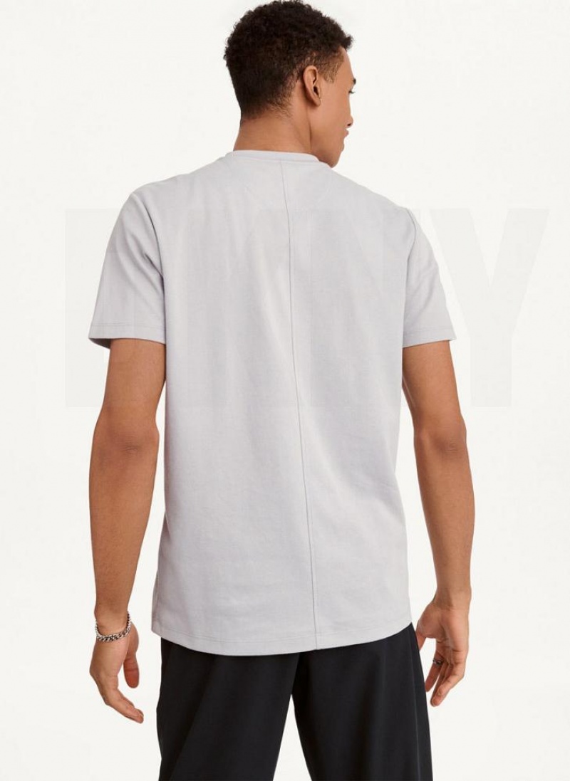 Olive DKNY Cotton Poly Pique Men's T Shirts | USA-D0202