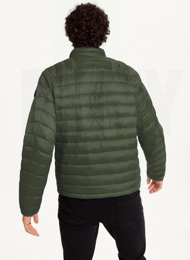 Olive DKNY Packable Men's Puffer Jacket | USA-D0198