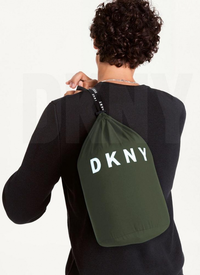 Olive DKNY Packable Men's Puffer Jacket | USA-D0198