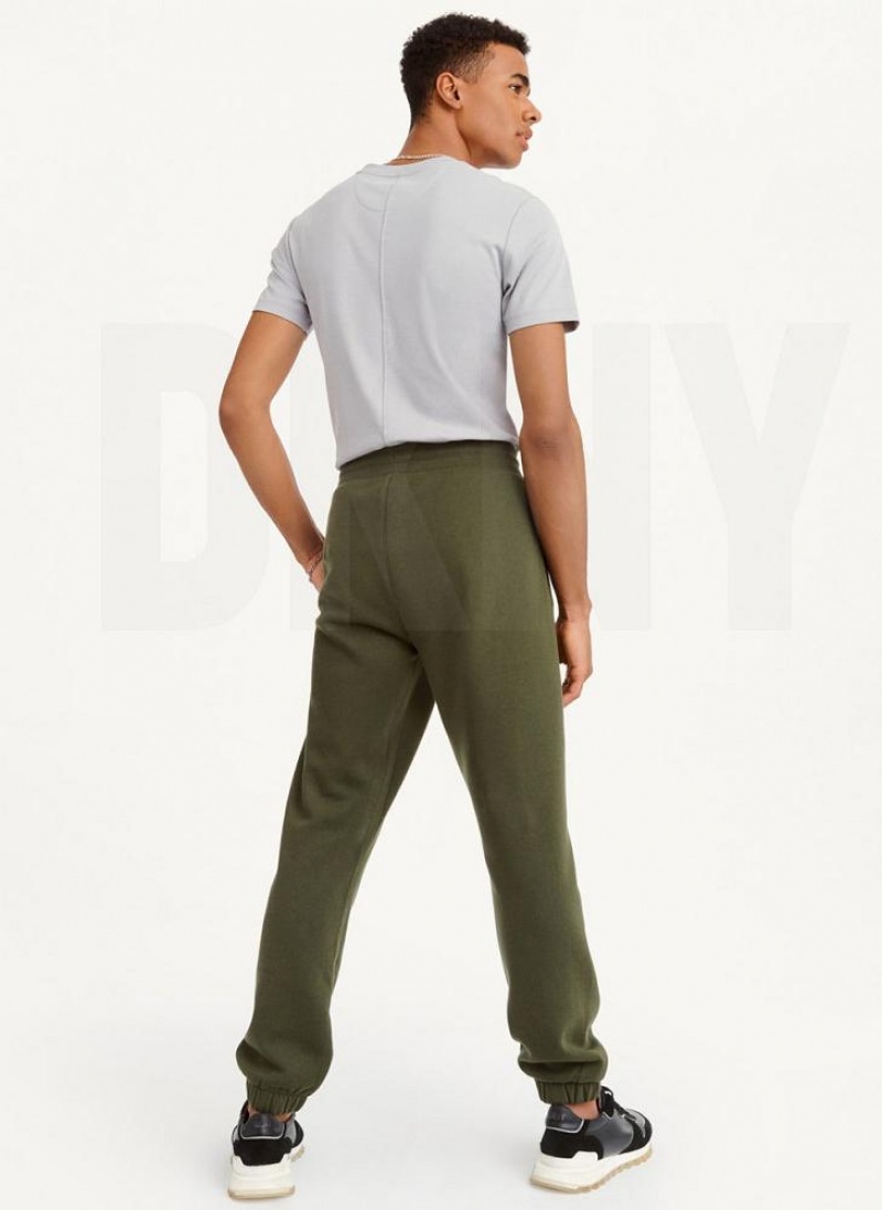 Olive DKNY Shadow Logo Men's Joggers | USA-D1150