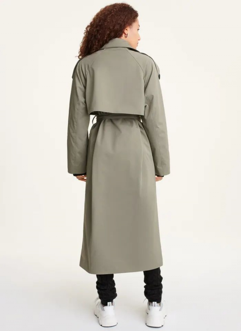Olive DKNY Trench Women's Coats | USA-D0331