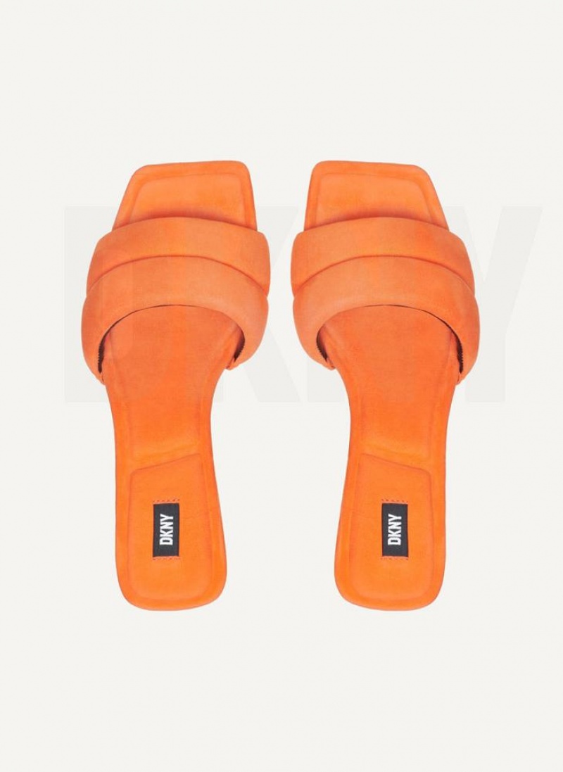 Orange DKNY Kaia Shoes Heels | USA-D1662