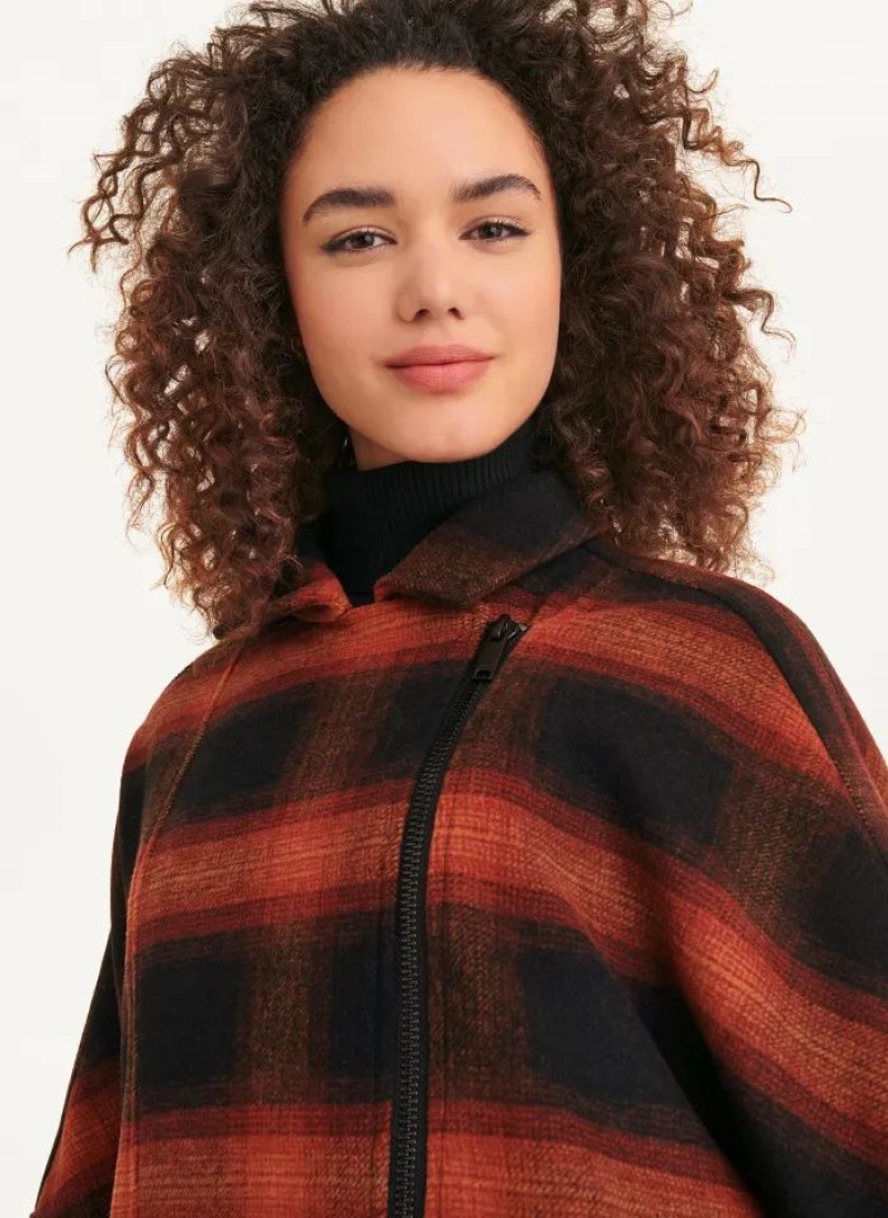 Orange DKNY Long Sleeve Drop Shoulder Women's Jackets | USA-D0765
