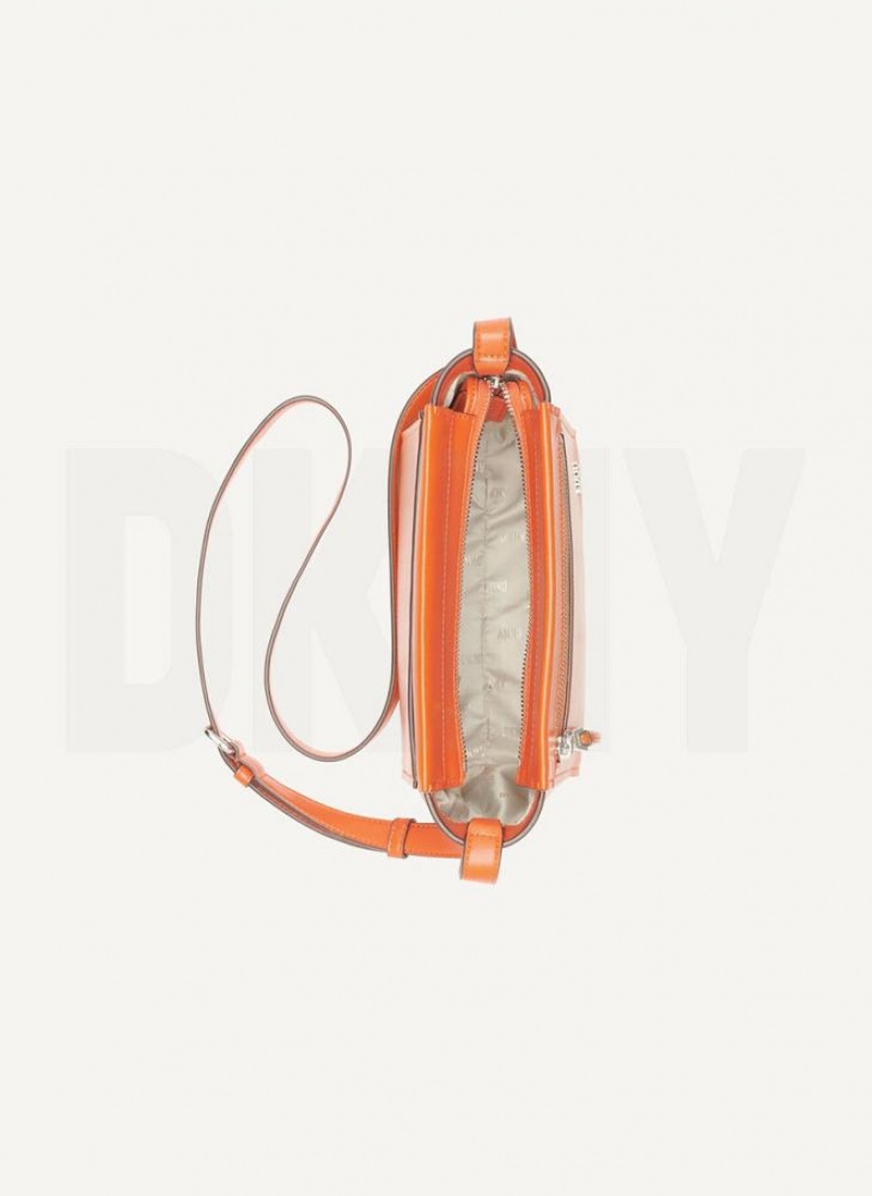 Orange DKNY Pax Bags Crossbody Bags | USA-D1009