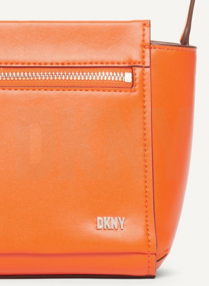 Orange DKNY Pax Bags Crossbody Bags | USA-D1009