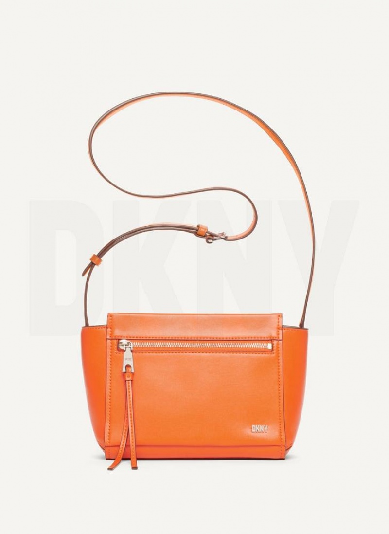 Orange DKNY Pax Bags Crossbody Bags | USA-D1009