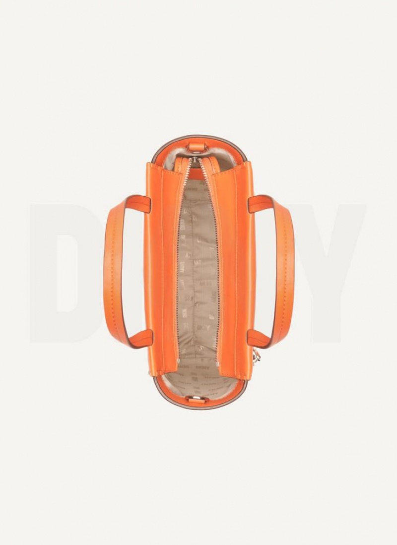 Orange DKNY Pax North-South Tote Bags Crossbody Bags | USA-D1613
