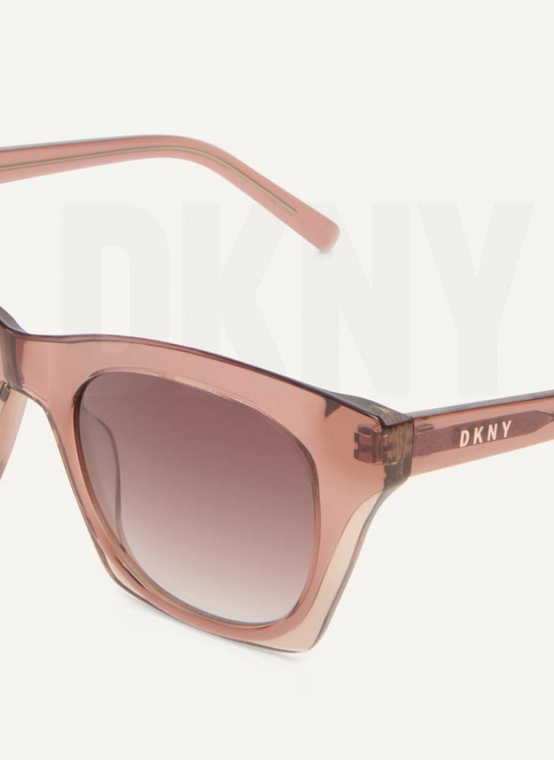 Pink DKNY Cat Eye Women's Sunglasses | USA-D1704