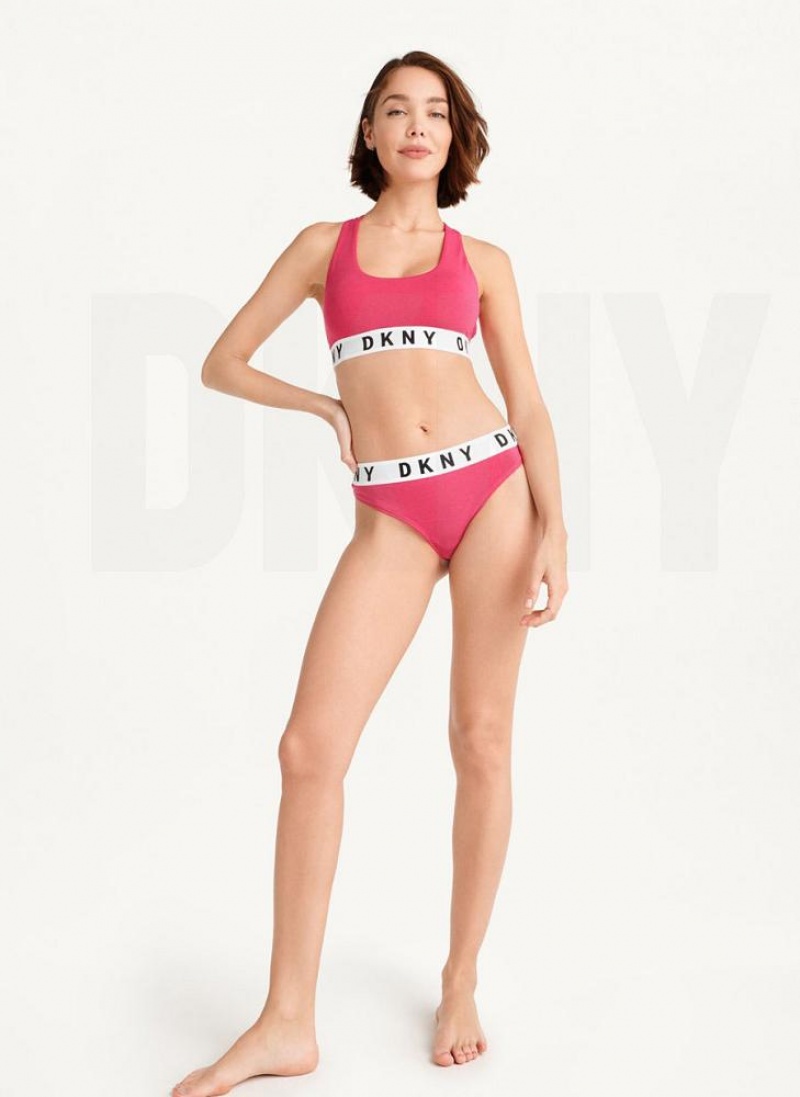 Pink DKNY Cozy BF Women's Thong | USA-D0753
