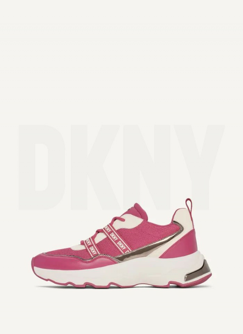 Pink DKNY Justine Slip On Shoes Sneakers | USA-D0759