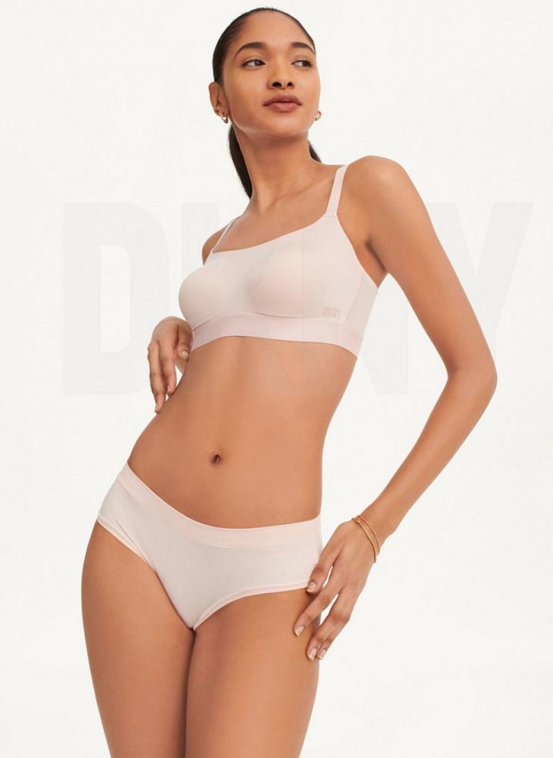 Pink DKNY Litewear Active Comfort Women's Bralette | USA-D1674