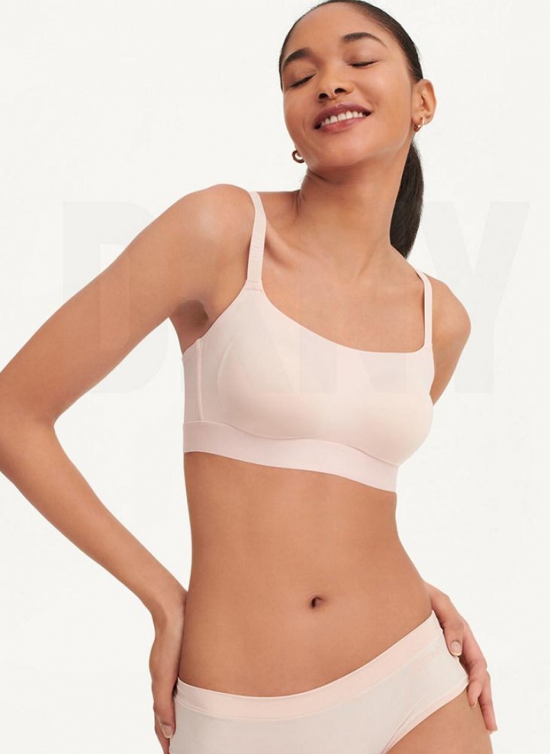 Pink DKNY Litewear Active Comfort Women\'s Bralette | USA-D1674