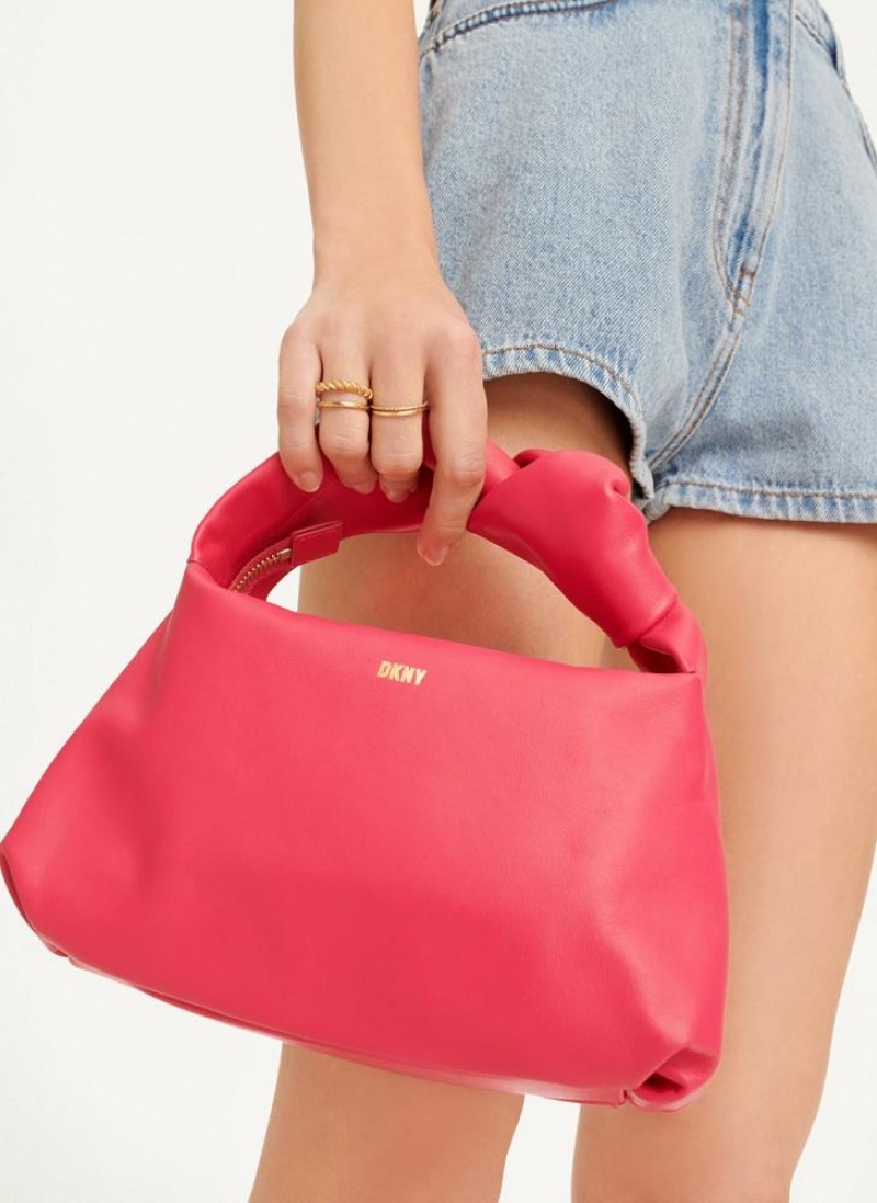 Pink DKNY Mini Modernist Knot Bags Tote Bags | USA-D1731