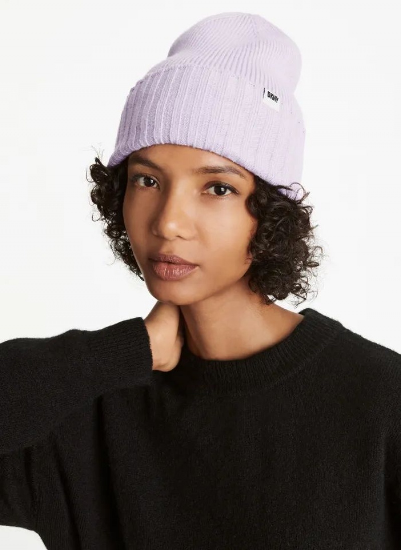 Pink DKNY Mixed Gauges Women\'s Hats | USA-D0740