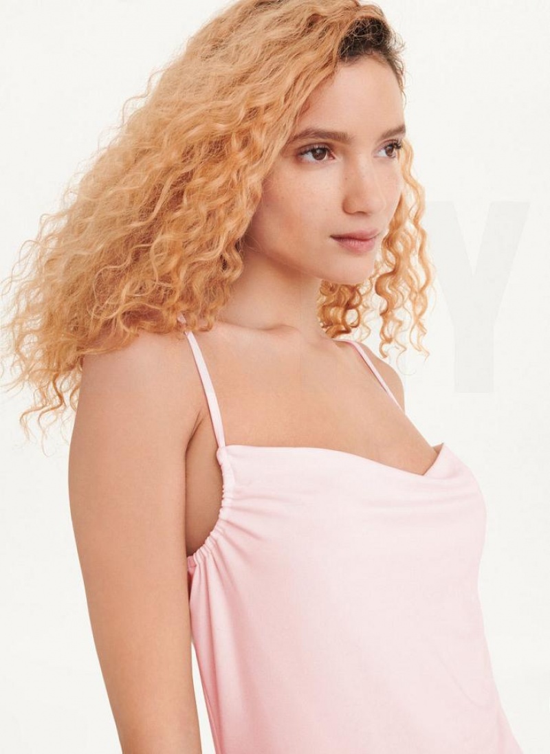 Pink DKNY Naked Women's Dresses | USA-D1416