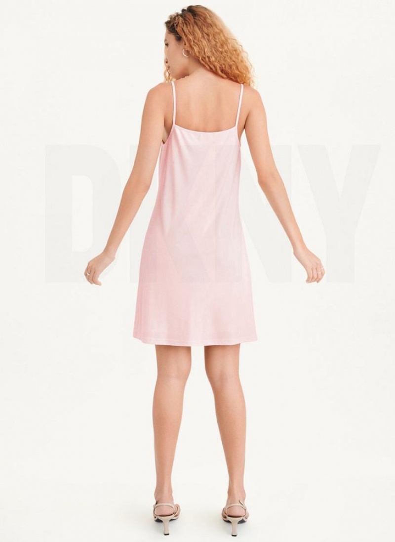 Pink DKNY Naked Women's Dresses | USA-D1416