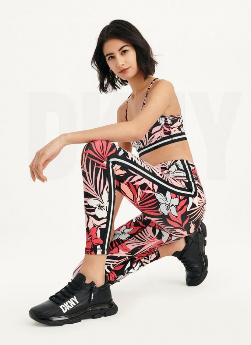 Pink DKNY Printed Women's Leggings | USA-D1166