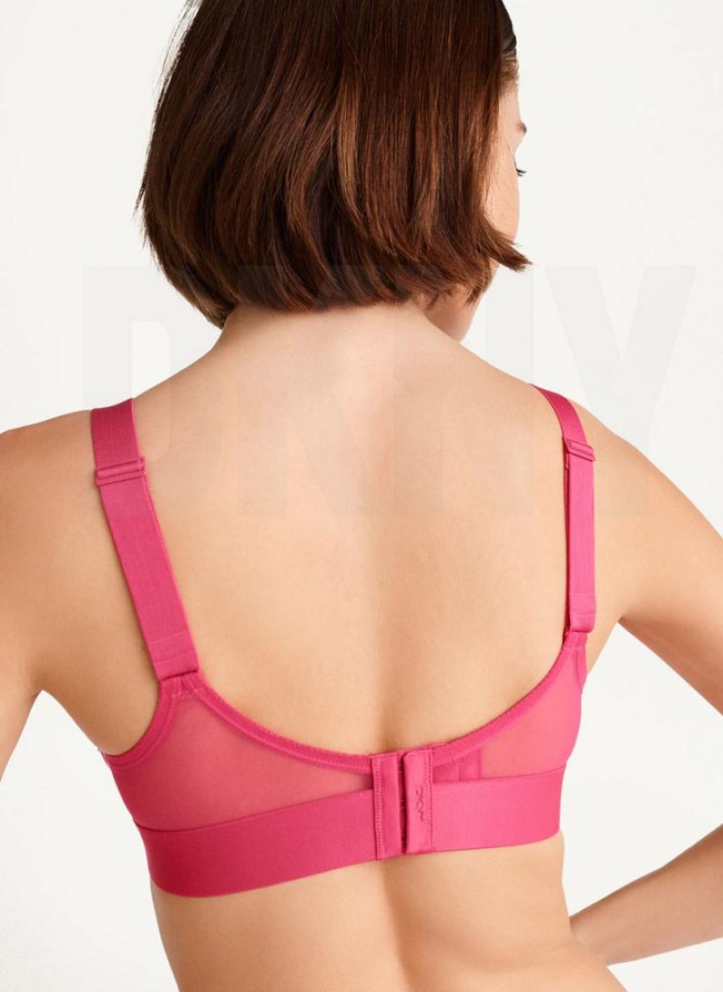Pink DKNY Sheers Triangle Women's Bralette | USA-D1933