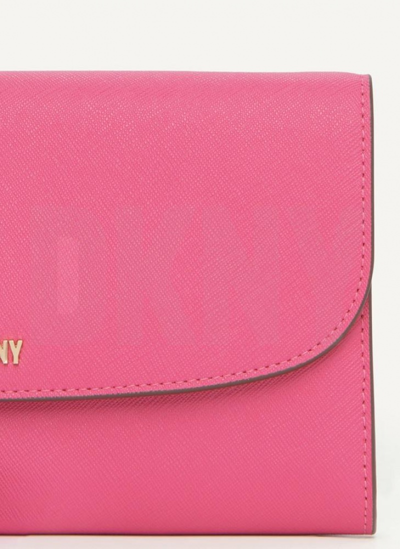 Pink DKNY Sidney On A Chain Bags Wallets | USA-D1439