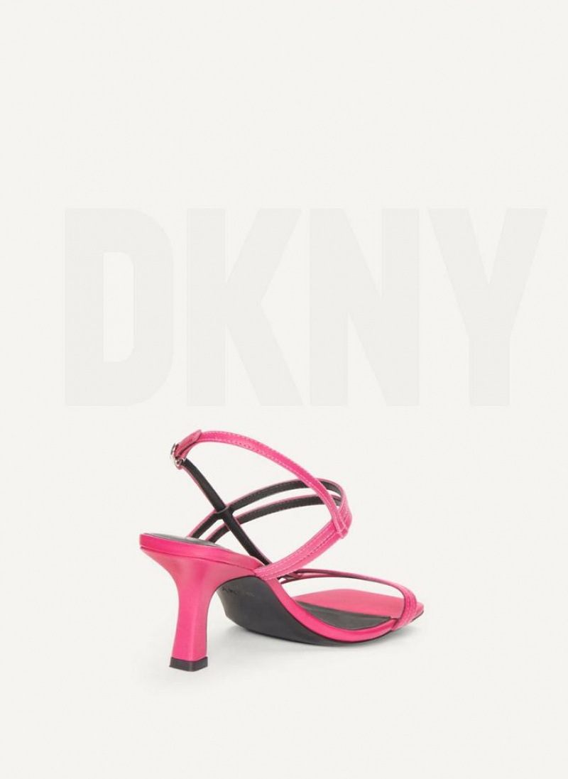 Pink DKNY Strappy Shoes Heels | USA-D1055