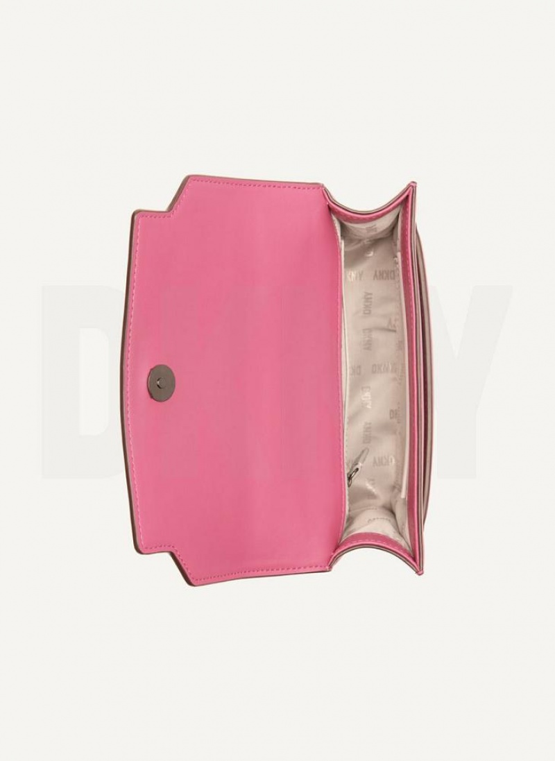 Pink Multicolor DKNY Millie Bags Shoulder Bags | USA-D1833