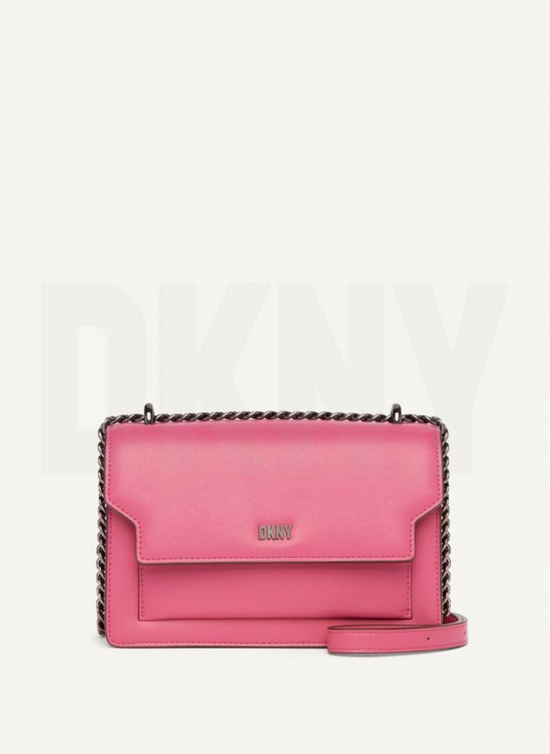 Pink Multicolor DKNY Millie Bags Shoulder Bags | USA-D1833