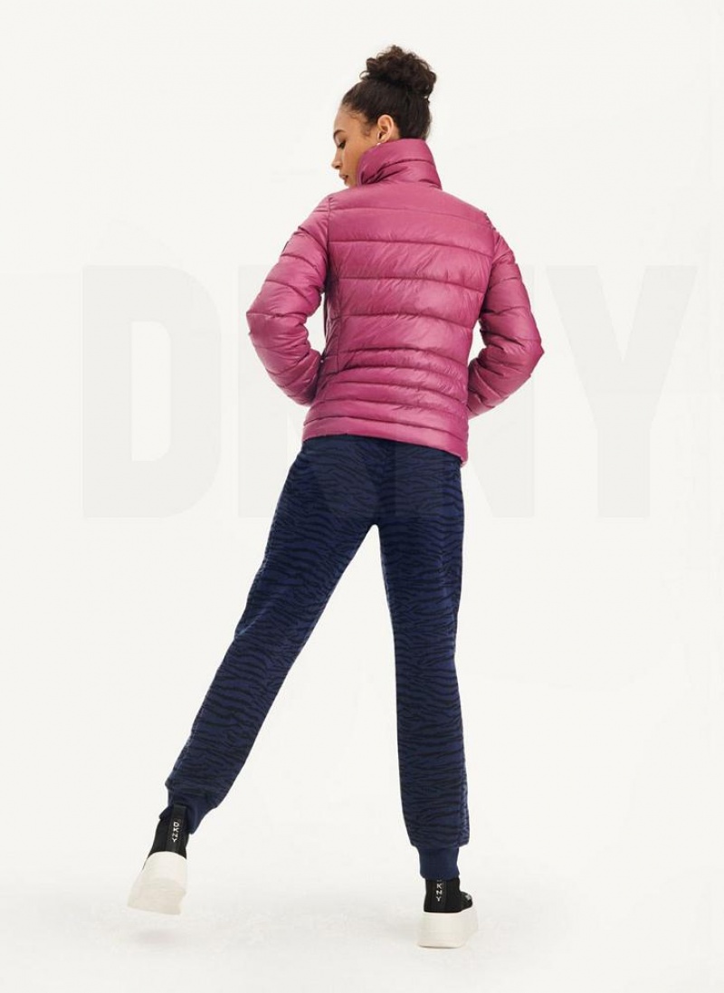 Purple DKNY Packable With Bag Women's Puffer Jacket | USA-D0671