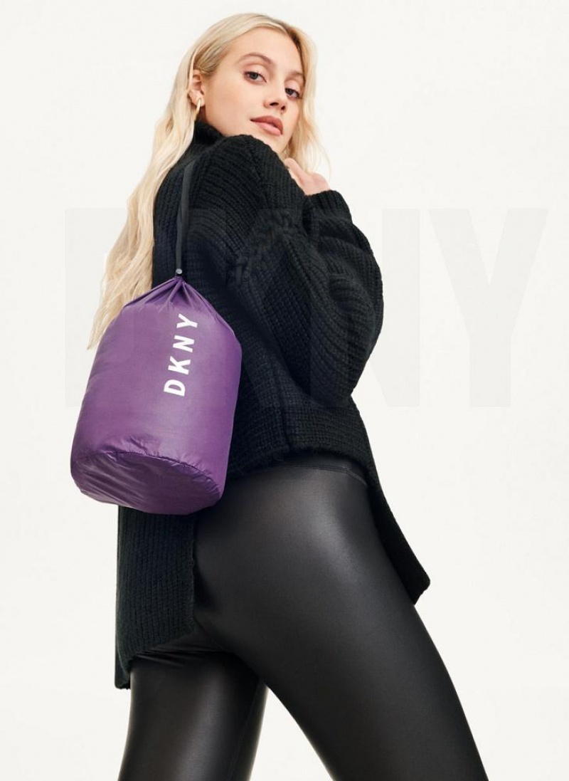 Purple DKNY Packable Women's Puffer Jacket | USA-D1455