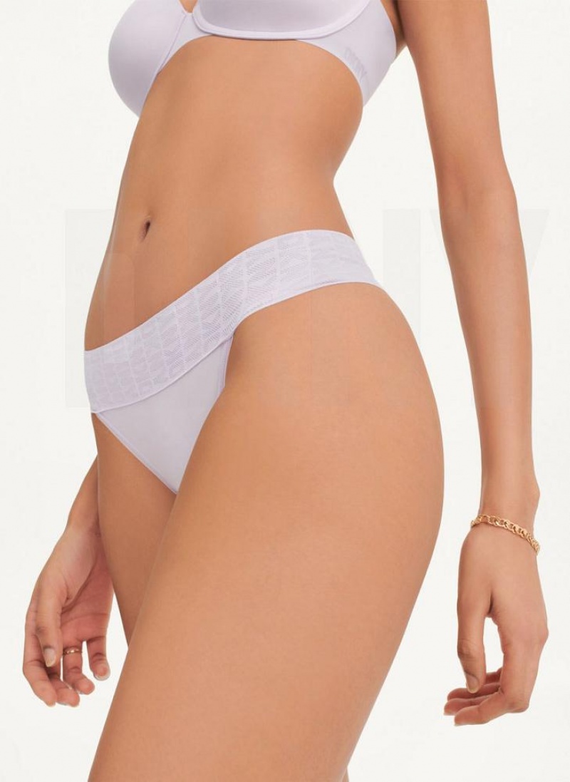 Purple DKNY Stretch Women\'s Thong | USA-D1076