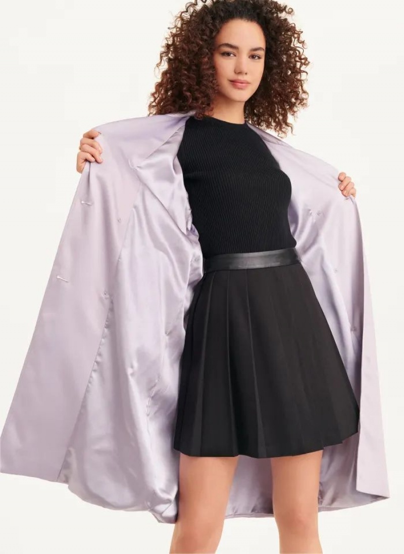 Purple DKNY Trench Women's Coats | USA-D0611