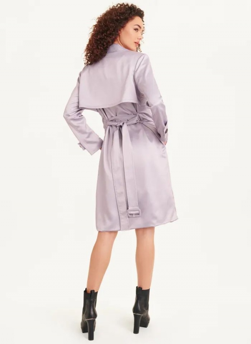 Purple DKNY Trench Women's Coats | USA-D0611